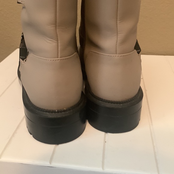 Aquatalia lillie top grain leather motorcycle boot size - Picture 4 of 10